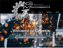 Tablet Screenshot of genesismetalworks.com
